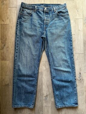 Levi's 501 90s Blue Straight-Leg‎ Jeans Size W33 30